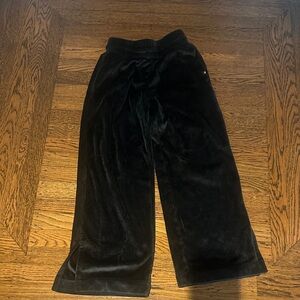 Athleta Kids dark Green Velvet Joggers